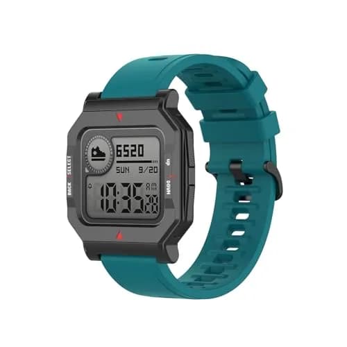 Senter Dark Green Silicone Sport Replacement Band for Amazfit Neo/GTR 42mm/GTS 20mm | Quick Release & Comfortable thumbnail 1