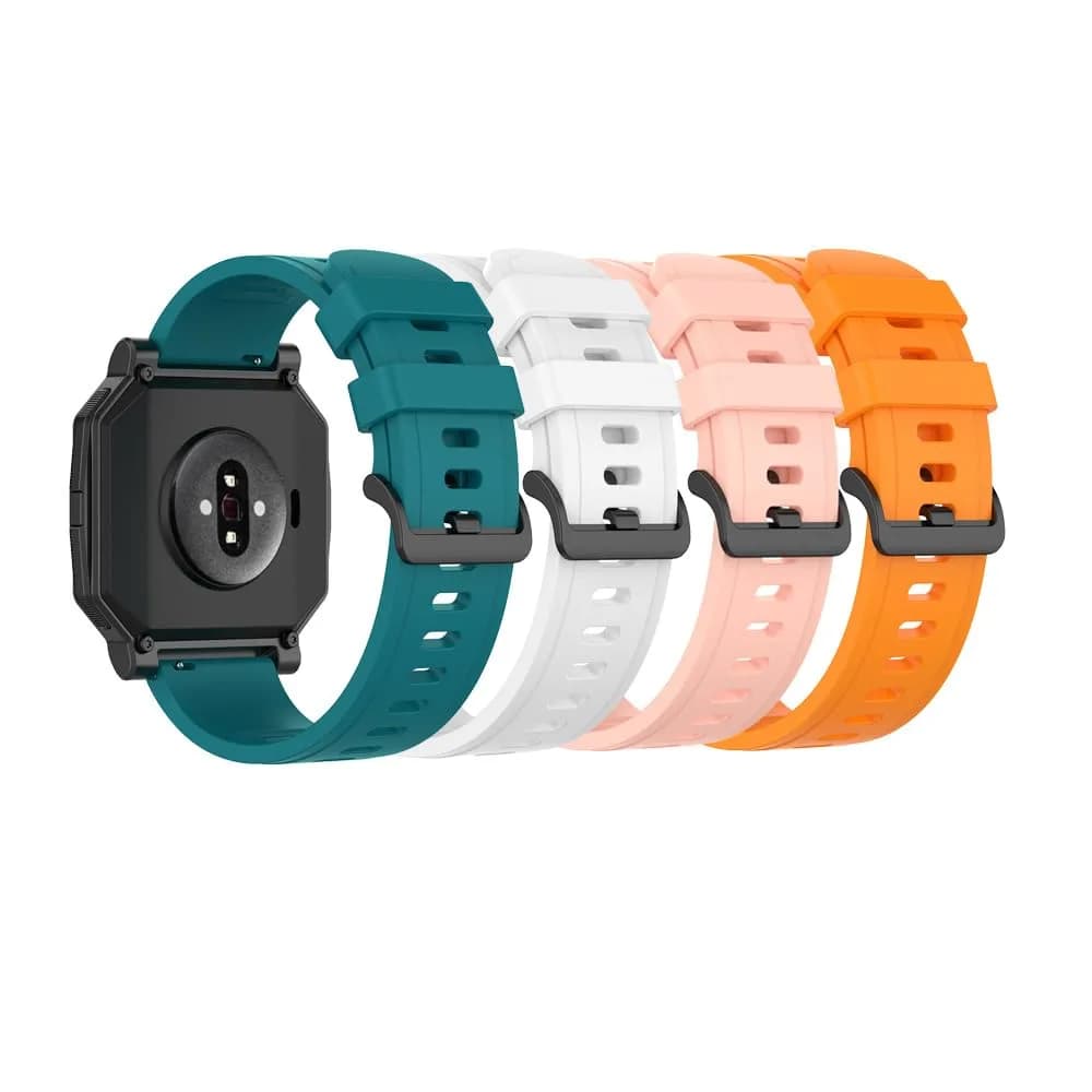 Senter 20mm Silicone Sport Replacement Watch Band Compatible with Amazfit Neo/GTR 42mm/ GTS/ GTS 2/ GTS 2e/ GTS 2 Mini/Bip/Bip Lite/Bip S/Bip U, Dark Green/White/Midnight Blue/Pink/Orange | Sweat-Resistant
