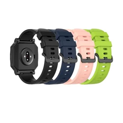 Senter 20mm Silicone Sport Replacement Strap Band for Amazfit Neo GTR 42mm GTS GTS 2 GTS 2e GTS 2 Mini Bip Bip Lite Bip S Bip U,Black/Midnight Blue/Pink/Green thumbnail 1