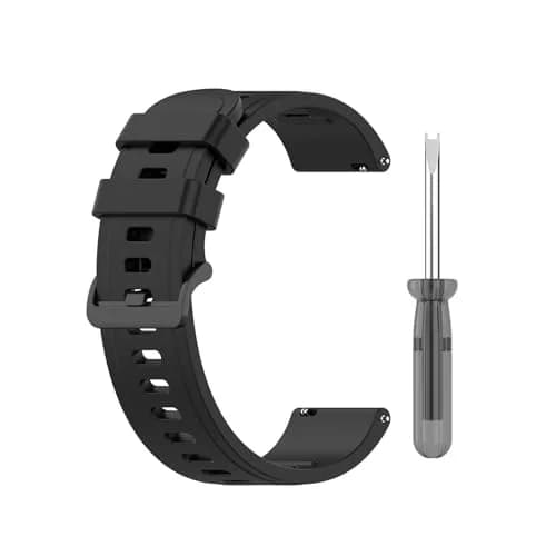 Senter 20mm Silicone Sport Replacement Watch Band Compatible with Amazfit Neo GTR 42mm GTS GTS 2 GTS 2e GTS 2 Mini Bip Lite S U Black thumbnail 3