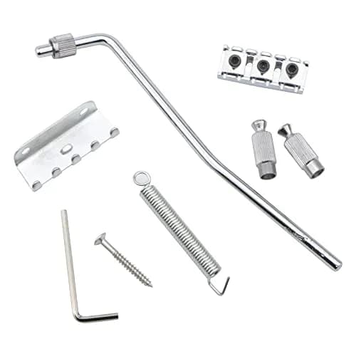 Swhmc Chrome Tremolo Bridge for Strat - Double Locking Floyd Rose Type | Guitar Bridge Upgrade thumbnail 7