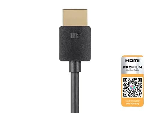 Monoprice High Speed HDMI Cable 2ft | Certified Premium 4K@60Hz HDR 18Gbps thumbnail 3