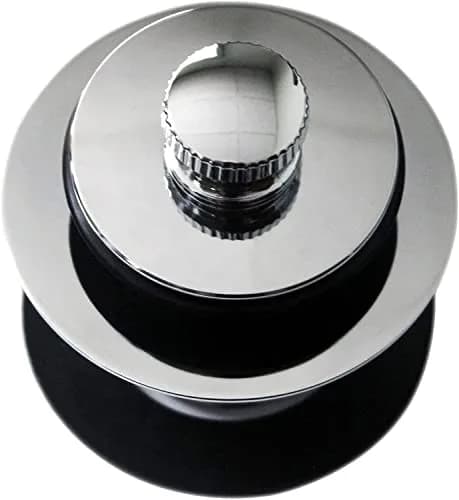 Westbrass 1-1/2" NPSM Coarse Thread Twist & Close Bathtub Drain Plug, Polished Chrome (100-Pack) | Fits Coarse Thread Tub Drain Shoe thumbnail 4