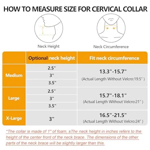 Cozyhealth Soft Foam Neck Brace Universal Cervical Collar L | Adjustable Neck Support for Sleeping, Pain Relief & Spine Pressure thumbnail 2
