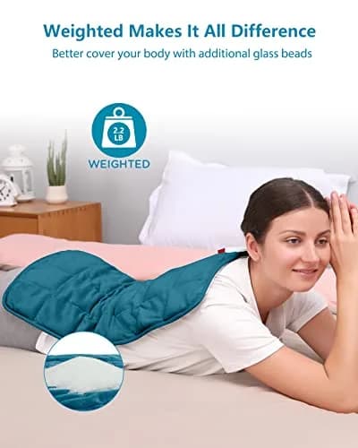 Comfytemp Weighted Heating Pad for Back & Period 12x24 in | Auto 2H Off, FSA Eligible thumbnail 3