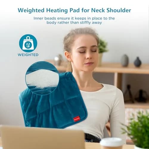 Comfytemp Weighted Heating Pad for Back & Period 12x24 in | Auto 2H Off, FSA Eligible thumbnail 4