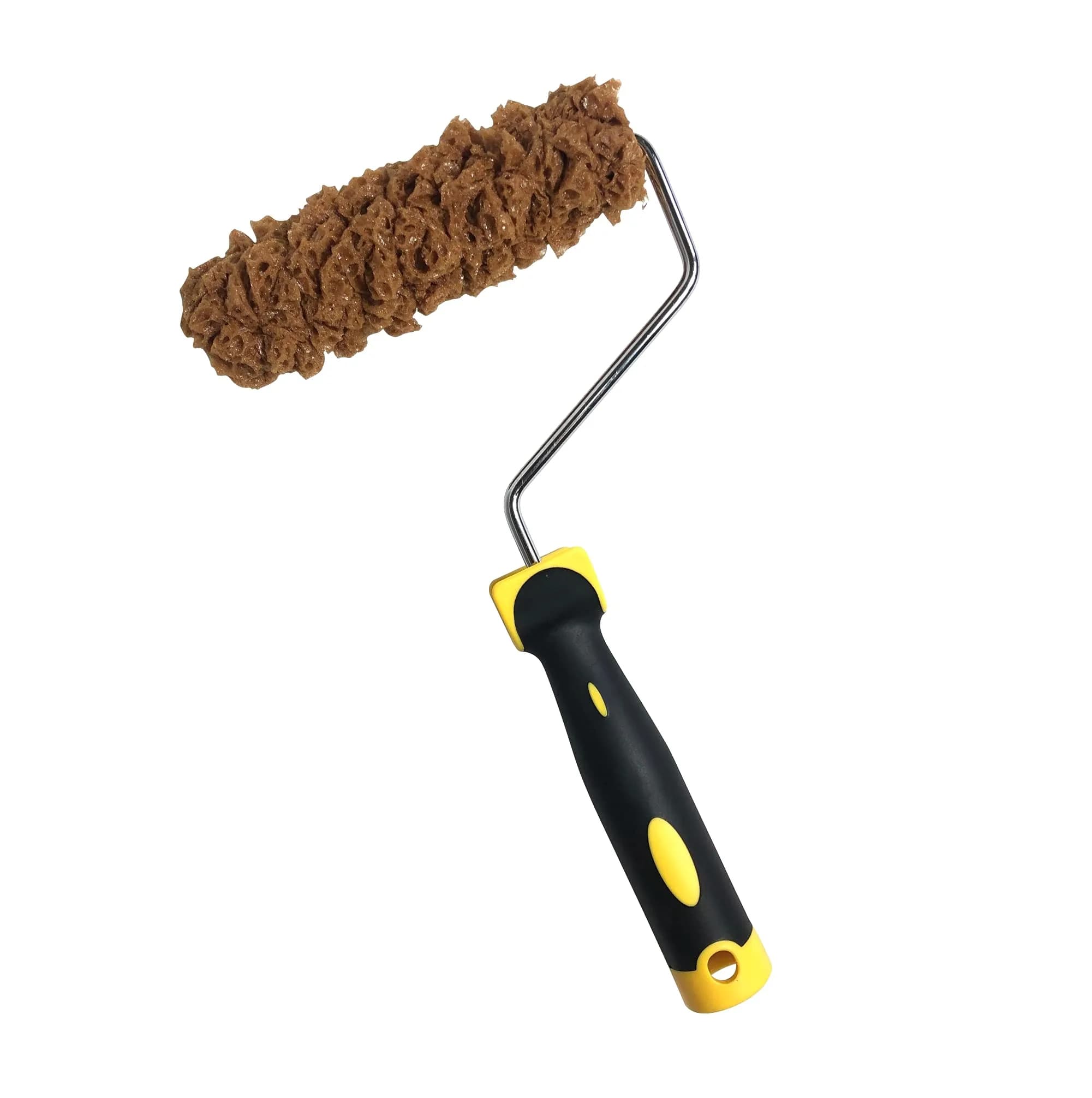 Hanroy Natural Sea Sponge Paint Roller 7 inch (18 cm) | Textured Wall Art & Decorator Tool — Brown