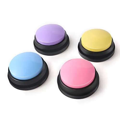 OFVENS Voice Recording Button 4 Packs | Record & Playback for Pet Training & Fun Gifts thumbnail 1