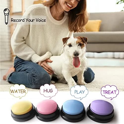 OFVENS Voice Recording Button 4 Packs | Record & Playback for Pet Training & Fun Gifts thumbnail 2