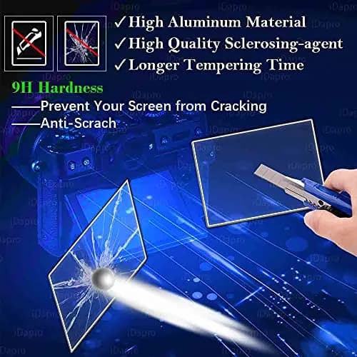 iDaPro Screen Protector for Fujifilm X-T30 9H Tempered Glass | Scratch & Drop Resistant thumbnail 3