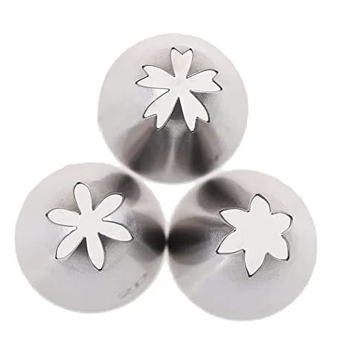 Bmaacye Icing Piping Tip Set,3 Large Decorating Tips Stainless Steel | Cake & Cupcake Decorating Tools thumbnail 5