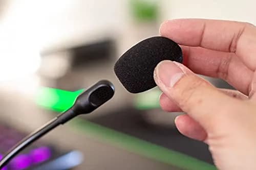 LEFXMOPHY Blackshark Pop Filter Replacement for Razer BlackShark V2 / V2 Pro / V2 X Headset Microphone Windscreen Mic Foam Cover, 3-Pack thumbnail 2