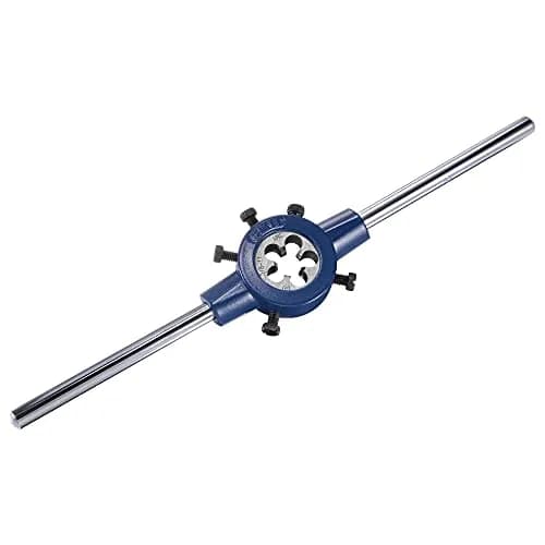 uxcell 5/8-11 UNC Threading Die & Wrench Set, 38mm Die Holder, Adjustable Bolt Thread Repair | General Purpose Metal & Plastic Threading Tool thumbnail 5