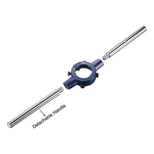 uxcell 5/8-11 UNC Threading Die & Wrench Set, 38mm Die Holder, Adjustable Bolt Thread Repair | General Purpose Metal & Plastic Threading Tool thumbnail 7