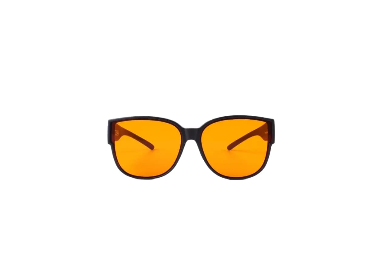 BRADDELL OPTICS Orange Blue Light Blocking Clip-On Glasses | Filters 99% Blue Light