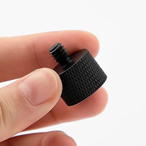 SAVITA 2pcs Mic Foot Adapter Screw Thread Adapter 5/8 to 1/4 | Solid Aluminum, Universal Fit (105c) thumbnail 4