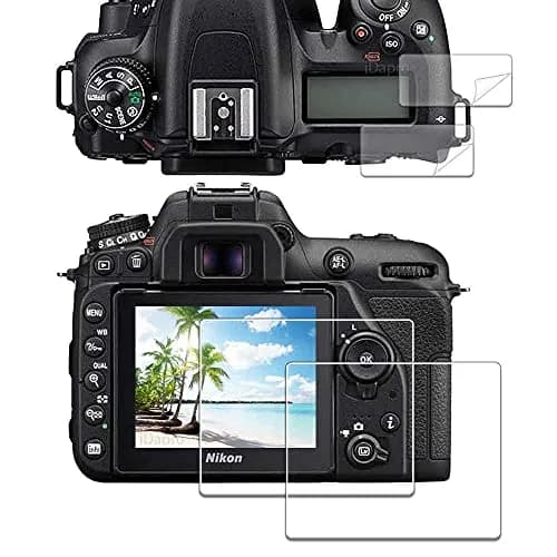 iDaPro Tempered Glass Screen Protector for Nikon D7500 LCD & Top Screen | 9H Hardness, Anti-Glare, Bubble-Free thumbnail 1