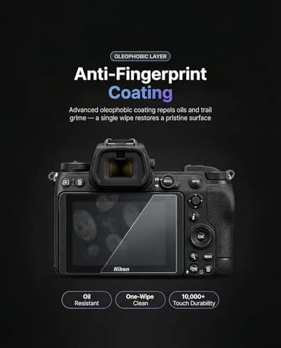 iDaPro Tempered Glass Screen Protector for Nikon D7500 LCD & Top Screen | 9H Hardness, Anti-Glare, Bubble-Free thumbnail 8