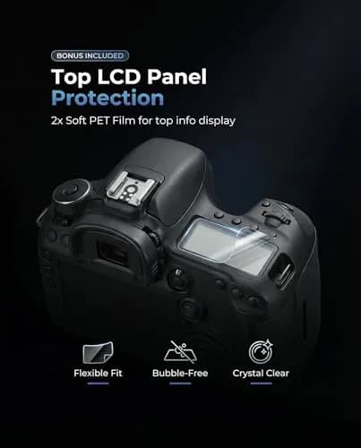 iDaPro Tempered Glass Screen Protector for Nikon D7500 LCD & Top Screen | 9H Hardness, Anti-Glare, Bubble-Free thumbnail 2