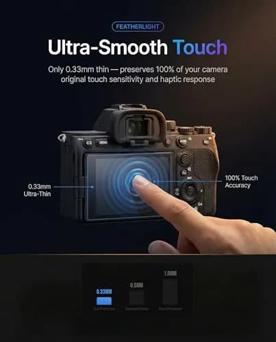 iDaPro Screen Protector for Sony A7R IV/III/II/A7 III/II/A7S III/II | 9H Hardness, HD Clarity, Easy Install thumbnail 6