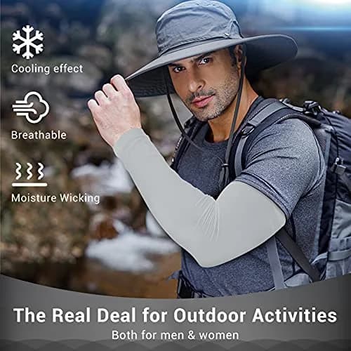Rescoto UV Sun Protection Cooling Arm Sleeves UPF 50 | Breathable & Stretchy for Men & Women thumbnail 5