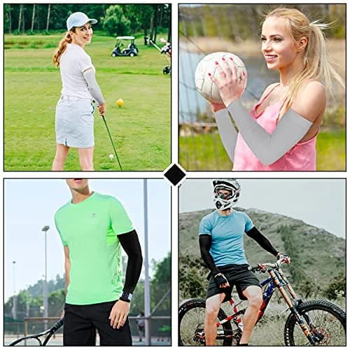 Rescoto UV Sun Protection Cooling Arm Sleeves UPF 50 | Breathable & Stretchy for Men & Women thumbnail 6