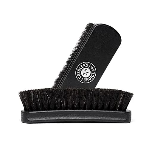 Cobbler's Choice Horsehair Shoe Brush - Premium Shoe Shine & Polish Brush for Leather, Black thumbnail 1