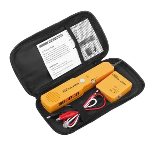 MSDADA Wire Tracer Tone Generator and Probe Kit | Network & Cable Tester for Telephone & Coaxial Wires thumbnail 1