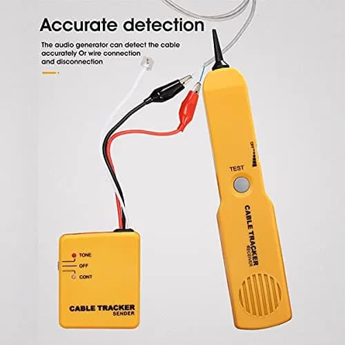 MSDADA Wire Tracer Tone Generator and Probe Kit | Network & Cable Tester for Telephone & Coaxial Wires thumbnail 4