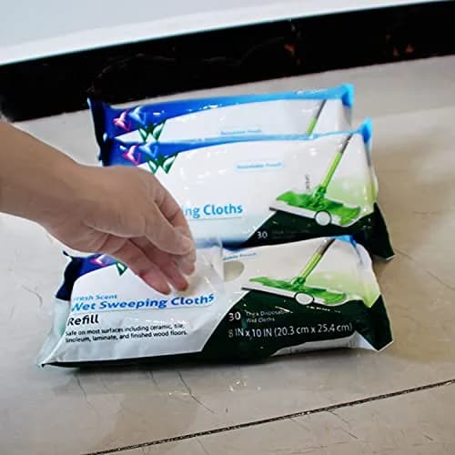 BECORRECT Wet Mopping Pad Refills for Swiffer Sweeper 30 Count (1.43 lb) | Compatible with Swiffer Sweeper & Sweep+Vac thumbnail 8