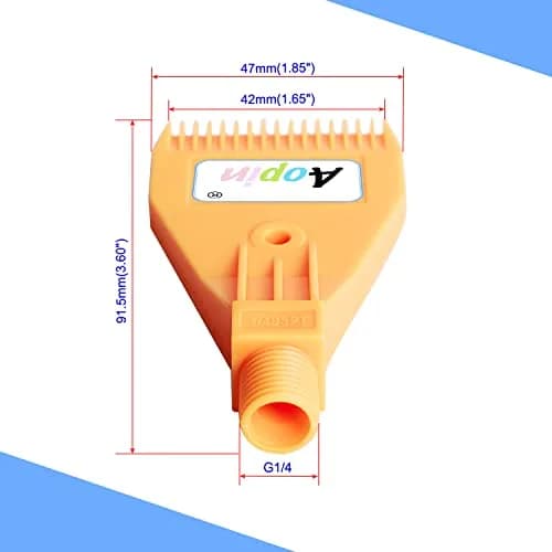 Aopin G1/4 Male ABS Wind Nozzle - Flat Air Jet for Dust Removal & Drying, 2 Pcs | Durable, Acid-Resistant, Easy to Screw thumbnail 2