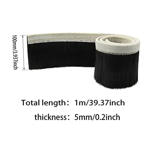 ITROLLE CNC Vacuum Brush 1m x 100mm (3.937in) | Dust Removal Strip for Routers & Spindles thumbnail 2