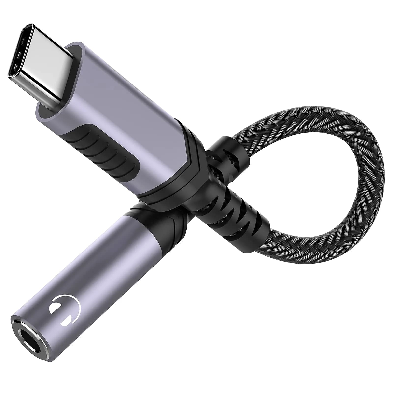 iMangoo USB C to 3.5mm Headphone Adapter | High-Quality DAC, Compact & Durable (9.6cm) - main product image