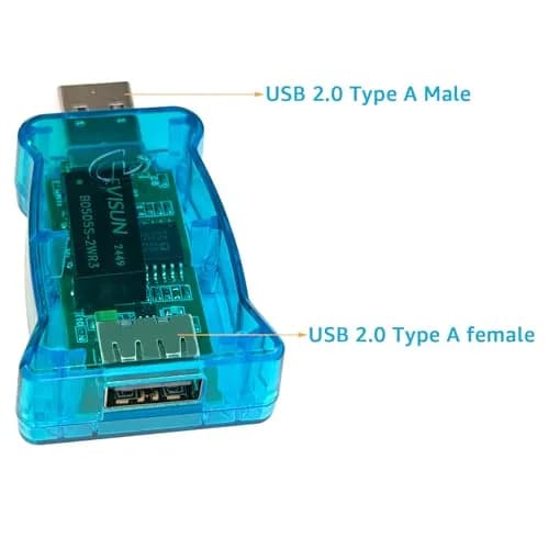 DSD TECH SH-G01A USB Isolator with ADUM3160 Chip 12Mbps | Industrial USB Noise Filter thumbnail 3