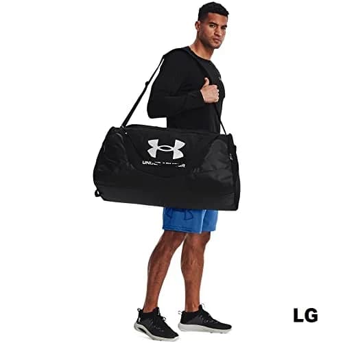 Under Armour Undeniable 5.0 Duffle Bag Black (001)/Metallic Silver X-Large 144L | Water-Repellent & Durable Gym Bag thumbnail 6