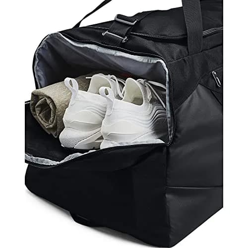 Under Armour Undeniable 5.0 Duffle Bag Black (001)/Metallic Silver X-Large 144L | Water-Repellent & Durable Gym Bag thumbnail 9