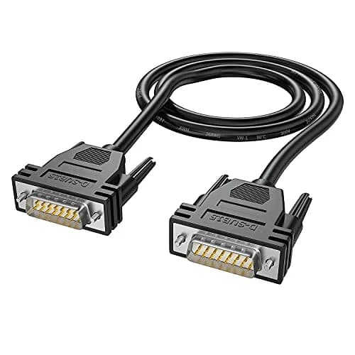 JUXINICE DB15 Male to Male Serial Cable 1.5m (5ft) | 40Gbps Data Transfer thumbnail 1