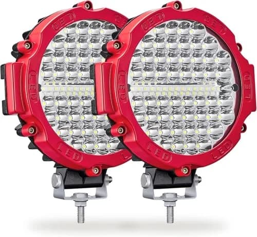 SAN YOUNG 7 Inch Round LED Offroad Lights 210W 10000lm (15.19cm x 21.49cm x 23.90cm) | 2 Pack Driving Auxiliary Fog Lights thumbnail 1