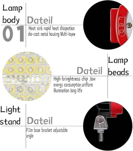 SAN YOUNG 7 Inch Round LED Offroad Lights 210W 10000lm (15.19cm x 21.49cm x 23.90cm) | 2 Pack Driving Auxiliary Fog Lights thumbnail 8