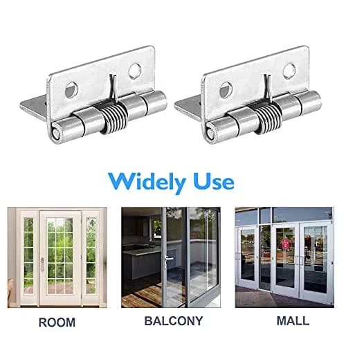 Luomorgo Spring Loaded Hinges 1.5 Inch (40mm) 304 Stainless Steel Self Closing | Pack of 4 thumbnail 7