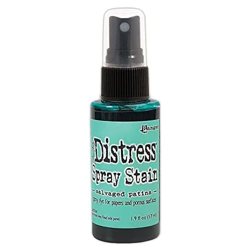 Ranger Distress Spray Stain Salvaged Patina 57 ml | Water-reactive Ink for Arts & Crafts thumbnail 1