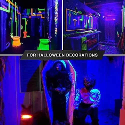 Bluex Bulbs 6 Pack LED Black Light Bulb, 9W A19 E26 | Neon Glow for Decor & Parties thumbnail 6