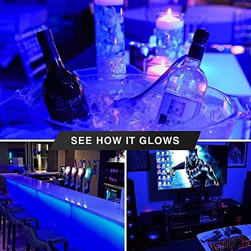 Bluex Bulbs 6 Pack LED Black Light Bulb, 9W A19 E26 | Neon Glow for Decor & Parties thumbnail 7