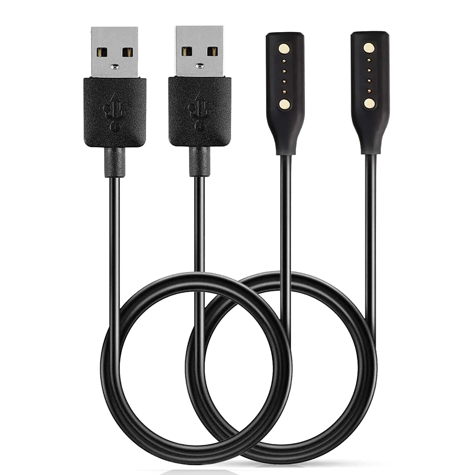 E ECSEM Magnetic USB Charging Cable for Bose Frames Audio Sunglasses 80cm (2.6ft) | Fast Charging Replacement Cord — Black&Black