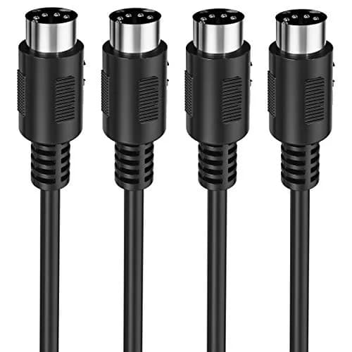 Mellbree MIDI Cable 5-Pin DIN Male to Male 6FT | High-Quality Audio Connection thumbnail 1