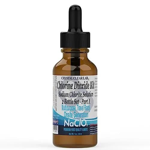 CrystalClearlab Chlorine Dioxide ClO2-Kit Clear 1 Oz (2 Bottles) | On-Site Generation for Water Purification thumbnail 4