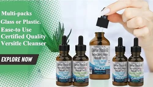 CrystalClearlab Chlorine Dioxide ClO2-Kit Clear 1 Oz (2 Bottles) | On-Site Generation for Water Purification thumbnail 5