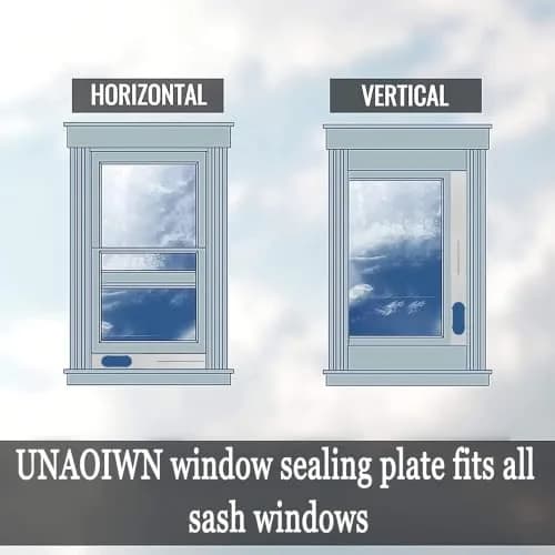 UNAOIWN Portable AC Window Vent Kit 5.9" | Easy Installation & Durable PVC Material thumbnail 9