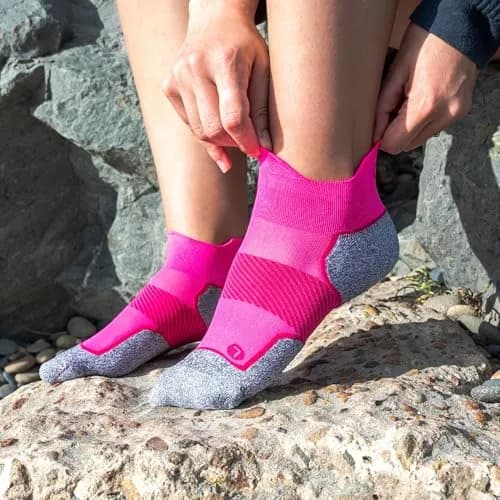 OS1st AC4 No Show Socks Pink Fusion | Blister Protection & Breathable Comfort thumbnail 8