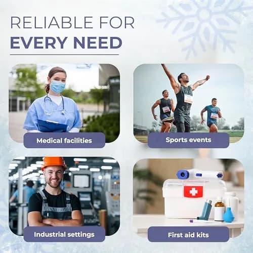 Ever Ready First Aid Disposable Instant Cold Compress Pack 3 Count (1.25" x 5" x 8") | Instant Relief for Injuries, Swelling & Pain thumbnail 5